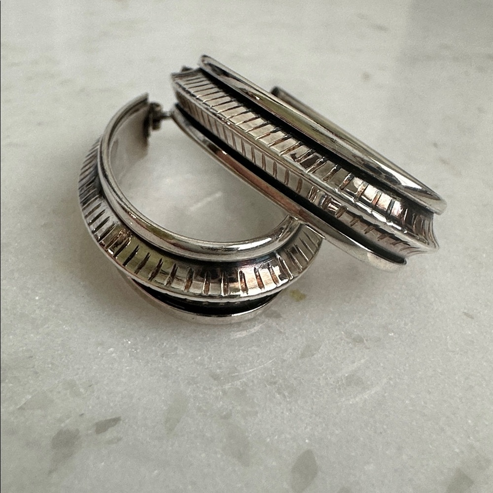 Vintage Hoop earrings handmade Italy